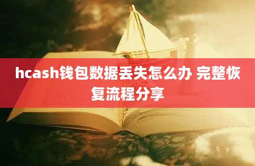 hcash钱包数据丢失怎么办 完整恢复流程分享