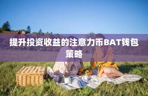 提升投资收益的注意力币BAT钱包策略