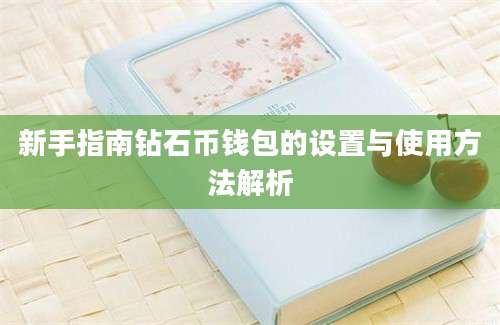 新手指南钻石币钱包的设置与使用方法解析