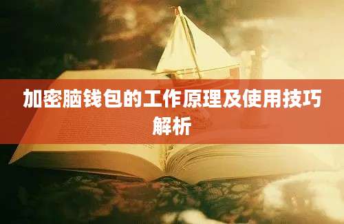 加密脑钱包的工作原理及使用技巧解析