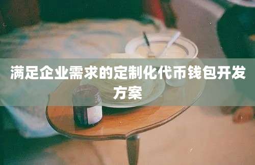 满足企业需求的定制化代币钱包开发方案