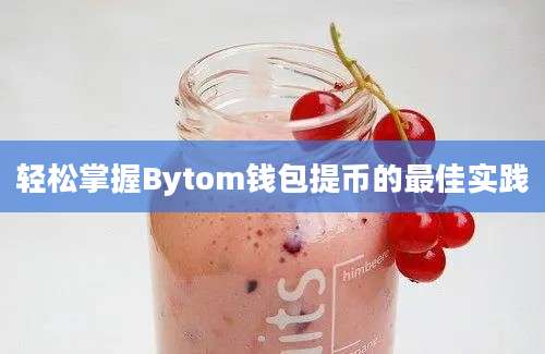 轻松掌握Bytom钱包提币的最佳实践