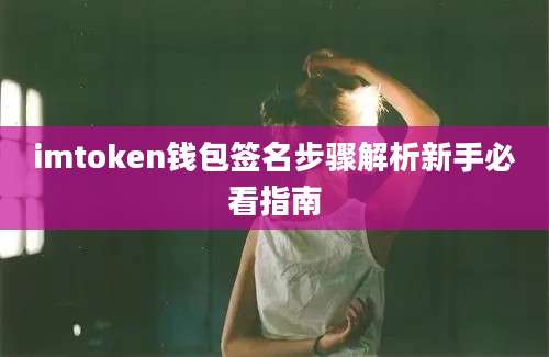 imtoken钱包签名步骤解析新手必看指南