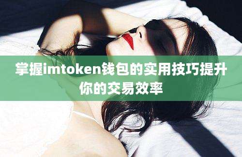 掌握imtoken钱包的实用技巧提升你的交易效率