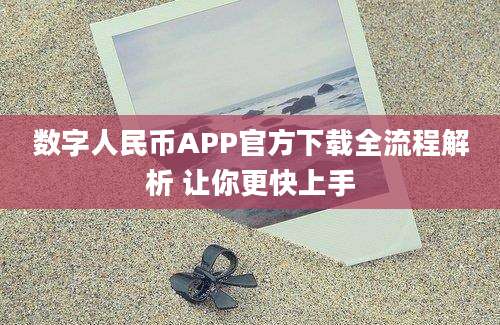 数字人民币APP官方下载全流程解析 让你更快上手