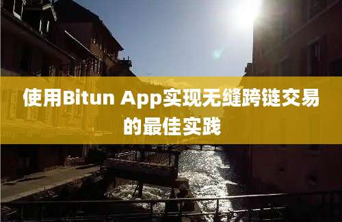 使用Bitun App实现无缝跨链交易的最佳实践