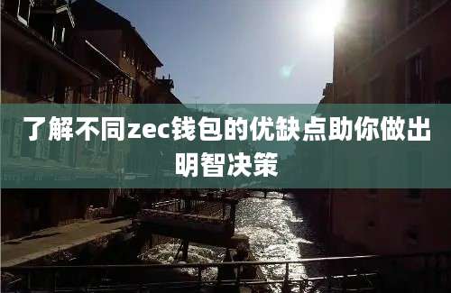 了解不同zec钱包的优缺点助你做出明智决策