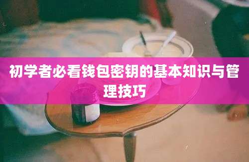 初学者必看钱包密钥的基本知识与管理技巧