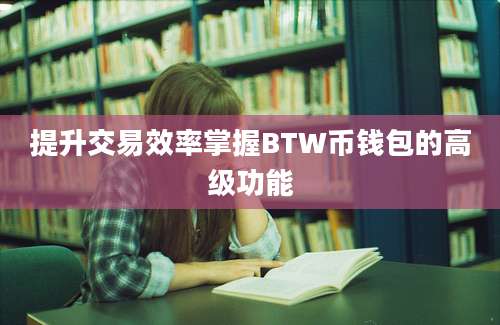 提升交易效率掌握BTW币钱包的高级功能