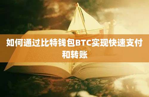 如何通过比特钱包BTC实现快速支付和转账