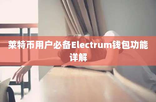 莱特币用户必备Electrum钱包功能详解