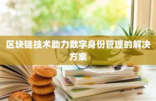 区块链技术助力数字身份管理的解决方案