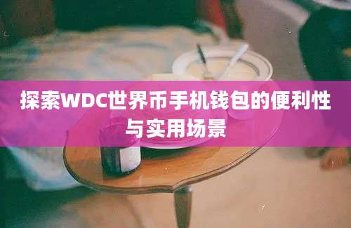 探索WDC世界币手机钱包的便利性与实用场景