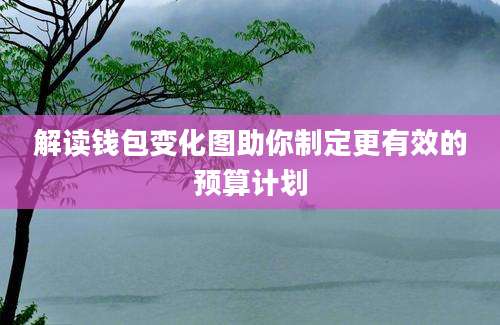 解读钱包变化图助你制定更有效的预算计划