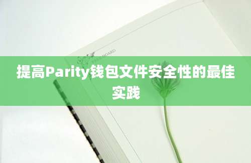 提高Parity钱包文件安全性的最佳实践