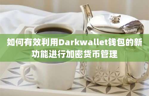 如何有效利用Darkwallet钱包的新功能进行加密货币管理