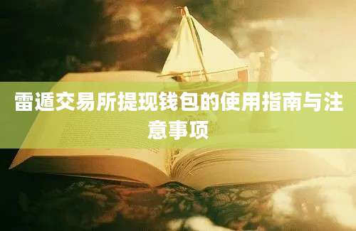 雷遁交易所提现钱包的使用指南与注意事项